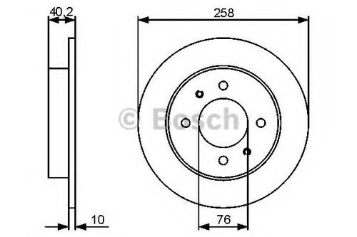 Disc frana HYUNDAI ELANTRA (XD) (2000 - 2006) BOSCH 0 986 479 484 piesa NOUA