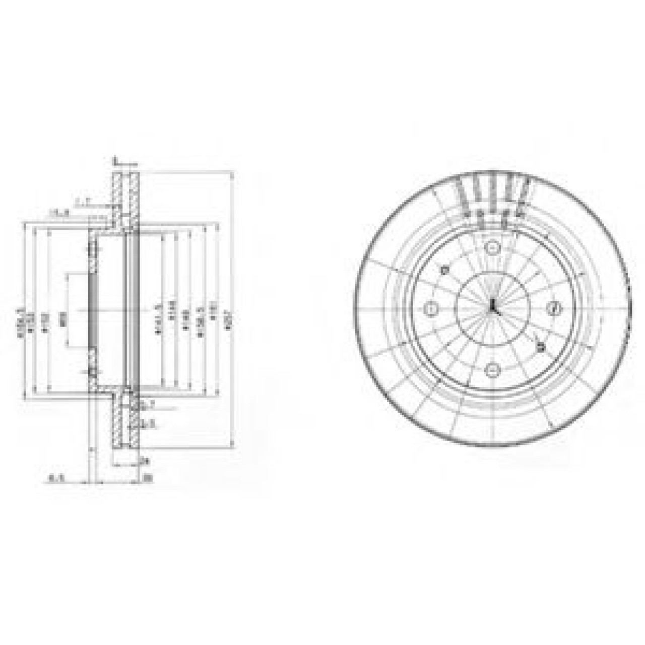 Disc frana HYUNDAI ELANTRA (XD) (2000 - 2006) DELPHI BG3750 piesa NOUA