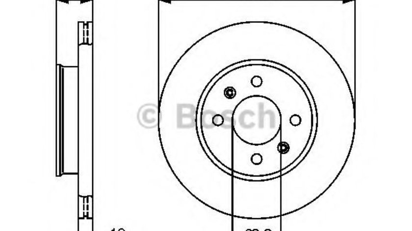 Disc frana HYUNDAI GETZ (TB) (2002 - 2010) BOSCH 0 986 479 459 piesa NOUA