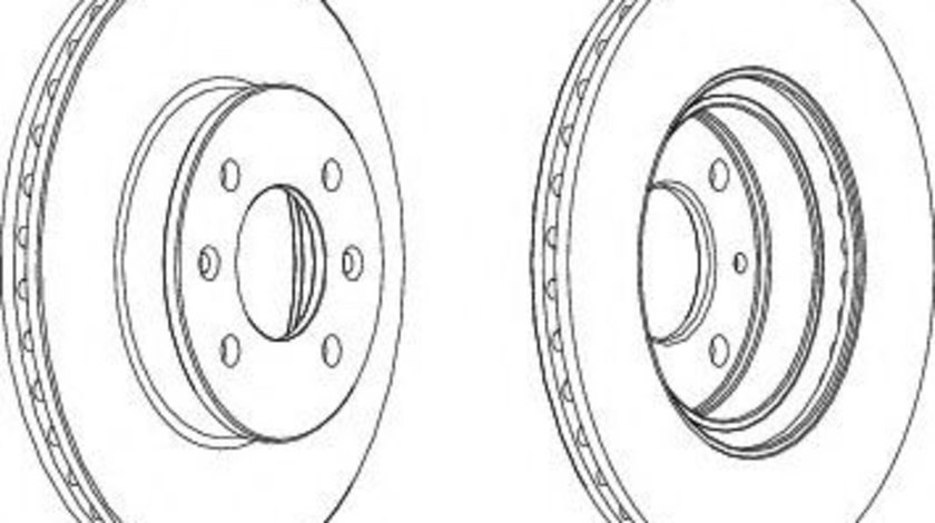 Disc frana HYUNDAI GETZ (TB) (2002 - 2010) FERODO DDF1636 piesa NOUA