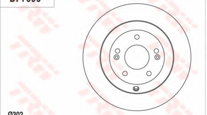 Disc frana HYUNDAI GRAND SANTA FE (2013 - 2016) TRW DF7996 piesa NOUA