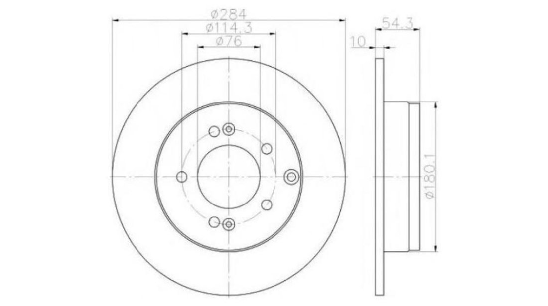 Disc frana Hyundai GRANDEUR (HG) 2011-2016 #2 08A70810