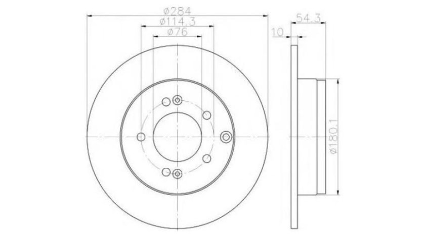 Disc frana Hyundai GRANDEUR (TG) 2005-2016 #2 08A70810