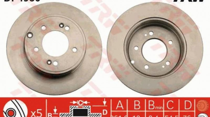 Disc frana Hyundai GRANDEUR (TG) 2005-2016 #2 08A70810