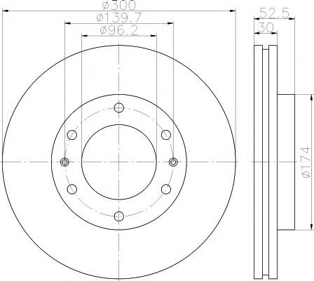 Disc frana HYUNDAI H-1 Starex (H300) caroserie (TQ) (2008 - 2016) TEXTAR 92203800 piesa NOUA