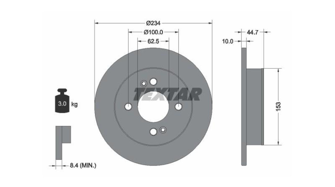 Disc frana Hyundai i10 (IA) 2013-2016 #2 24011003941