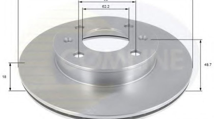 Disc frana HYUNDAI i10 (IA) (2013 - 2016) COMLINE ADC1055V piesa NOUA