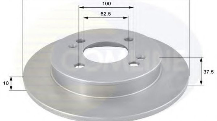 Disc frana HYUNDAI i10 (PA) (2007 - 2013) COMLINE ADC1056 piesa NOUA