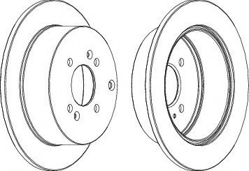 Disc frana HYUNDAI i20 (PB, PBT) (2008 - 2014) FERODO DDF1794C-1 piesa NOUA
