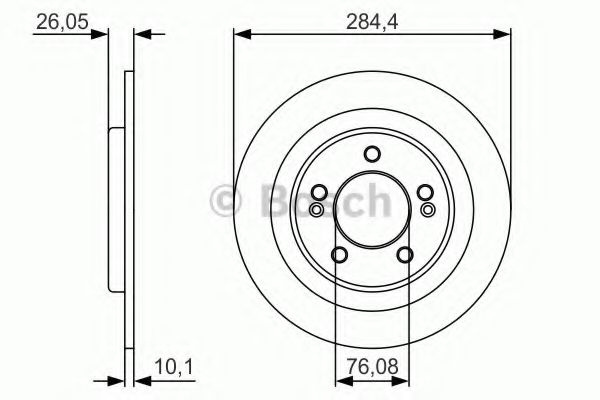 Disc frana HYUNDAI i30 Cupe (2013 - 2016) BOSCH 0 986 479 A47 piesa NOUA