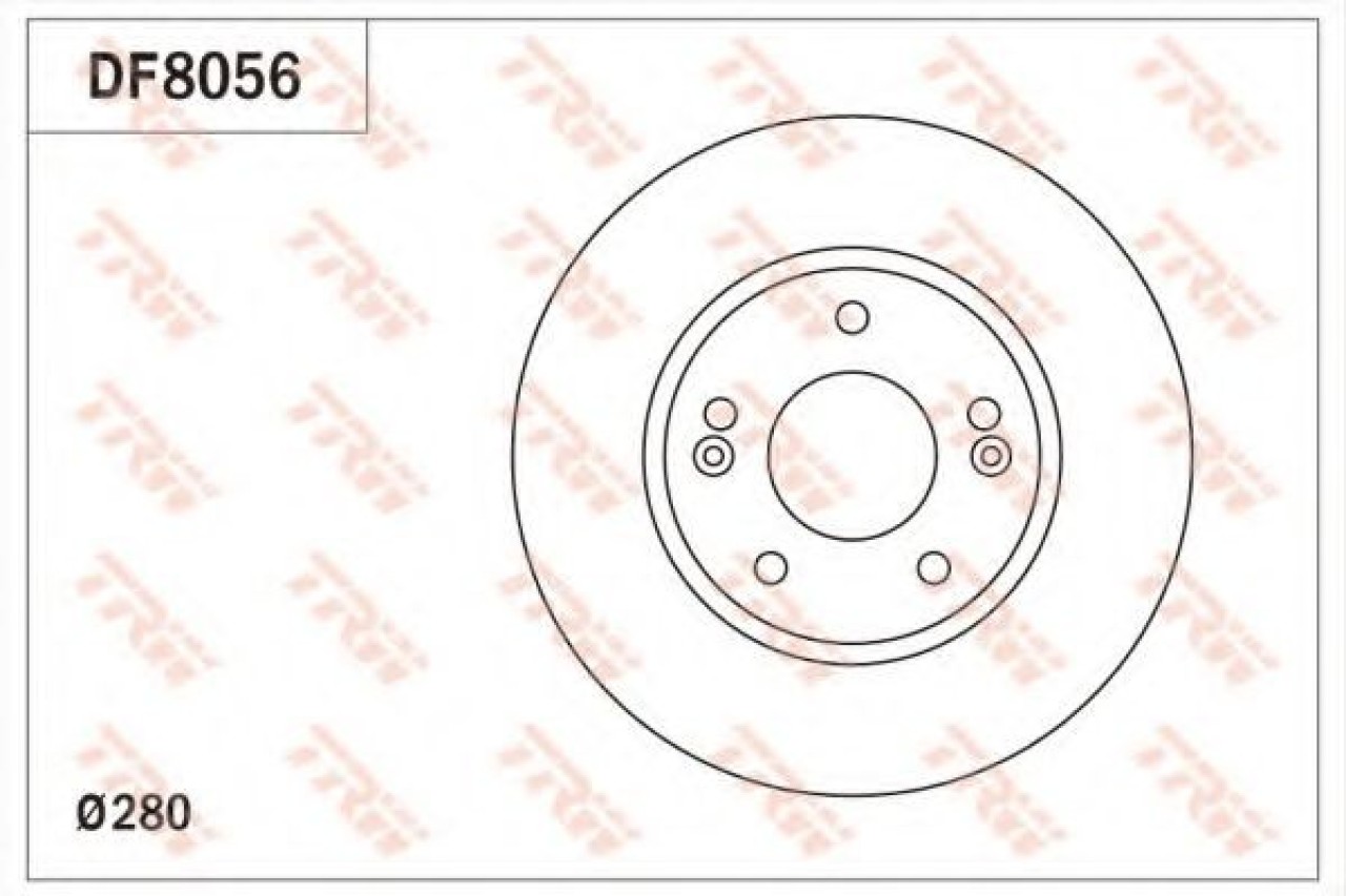 Disc frana HYUNDAI i30 Cupe (2013 - 2016) TRW DF8056 piesa NOUA