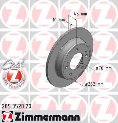 Disc frana HYUNDAI i30 Cupe (2013 - 2016) ZIMMERMANN 285.3528.20 piesa NOUA