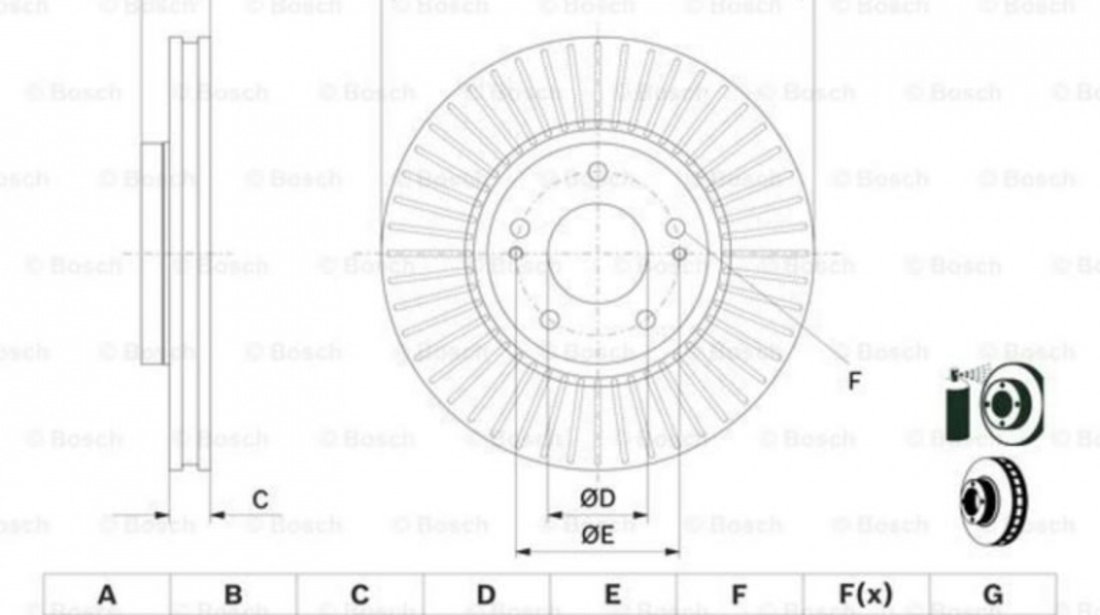 Disc frana Hyundai i40 CW (VF) 2011-2016 #2 0986479595