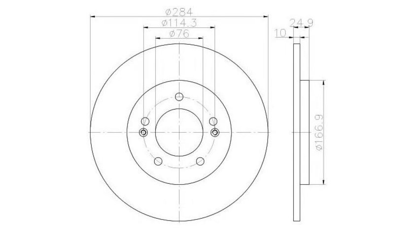 Disc frana Hyundai i40 CW (VF) 2011-2016 #2 0986479A13