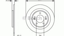 Disc frana HYUNDAI i40 CW (VF) (2011 - 2016) BOSCH...