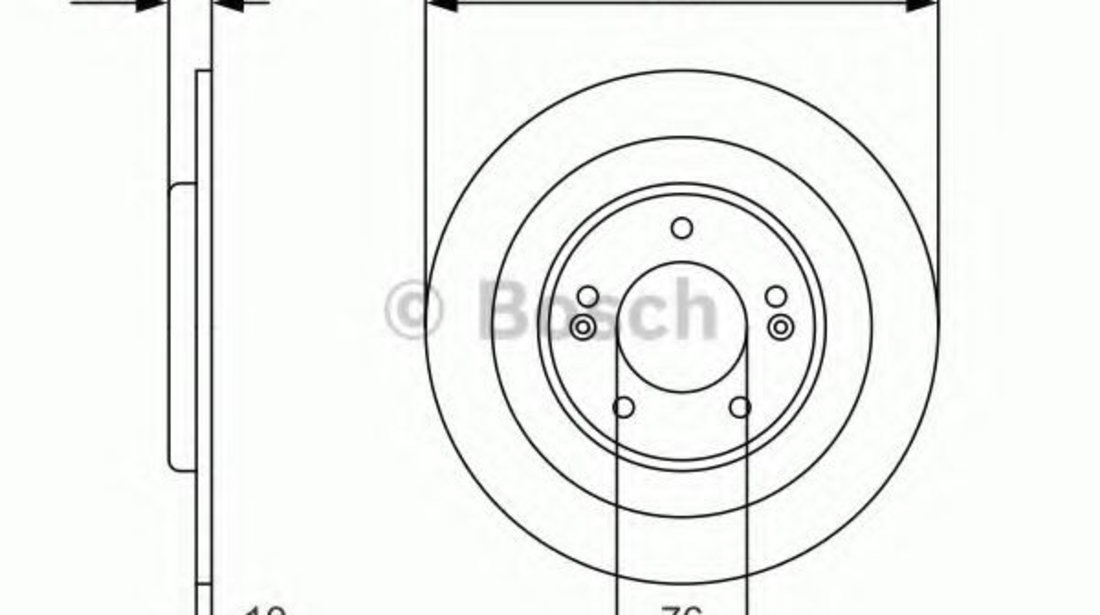 Disc frana HYUNDAI i40 CW (VF) (2011 - 2016) BOSCH 0 986 479 A46 piesa NOUA