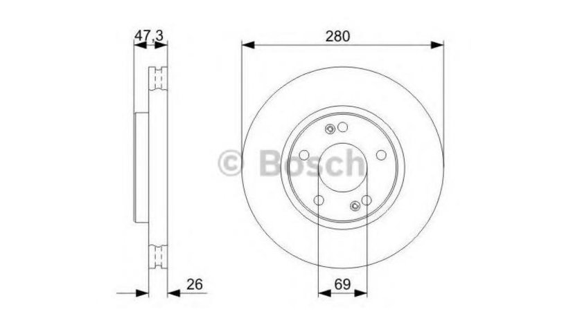 Disc frana Hyundai ix35 (LM, EL, ELH) 2009-2016 #2 0986479368