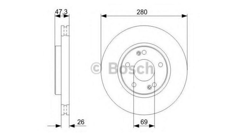 Disc frana Hyundai ix35 (LM, EL, ELH) 2009-2016 #3 0986479368