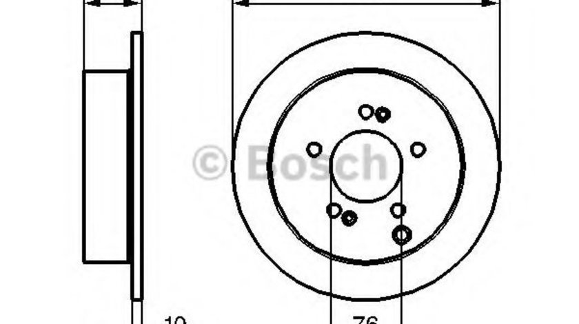 Disc frana HYUNDAI ix35 (LM, EL, ELH) (2009 - 2016) BOSCH 0 986 479 126 piesa NOUA