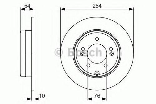 Disc frana HYUNDAI ix35 (LM, EL, ELH) (2009 - 2016) BOSCH 0 986 479 A45 piesa NOUA