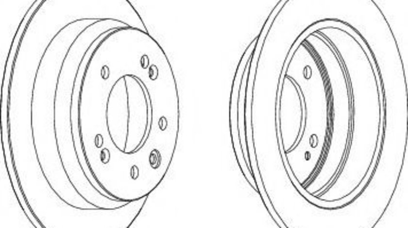 Disc frana HYUNDAI ix35 (LM, EL, ELH) (2009 - 2016) FERODO DDF1618 piesa NOUA