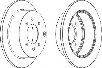Disc frana HYUNDAI MATRIX (FC) (2001 - 2010) FERODO DDF1448 piesa NOUA
