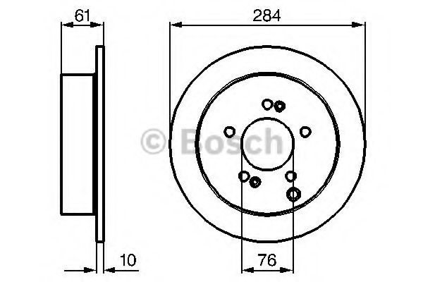 Disc frana HYUNDAI SANTA FE I (SM) (2000 - 2006) BOSCH 0 986 479 C61 piesa NOUA