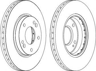 Disc frana HYUNDAI SANTA FE I (SM) (2000 - 2006) FERODO DDF1239 piesa NOUA