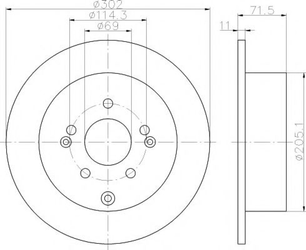 Disc frana HYUNDAI SANTA FE I (SM) (2000 - 2006) TEXTAR 92166103 piesa NOUA