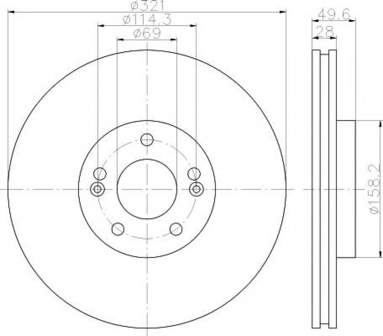 Disc frana HYUNDAI SANTA FE I (SM) (2000 - 2006) TEXTAR 92166003 piesa NOUA