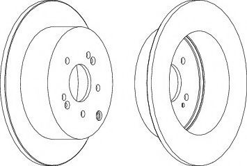 Disc frana HYUNDAI SANTA FE II (CM) (2005 - 2012) FERODO DDF1671 piesa NOUA