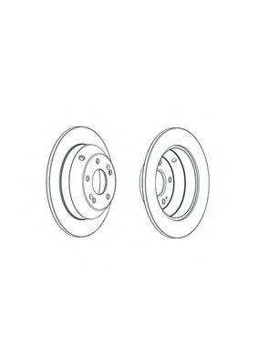 Disc frana HYUNDAI SANTA FE II (CM) (2005 - 2012) FERODO DDF1873C piesa NOUA
