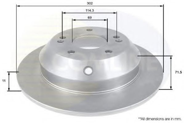 Disc frana HYUNDAI SANTA FE II (CM) (2005 - 2012) COMLINE ADC2409 piesa NOUA