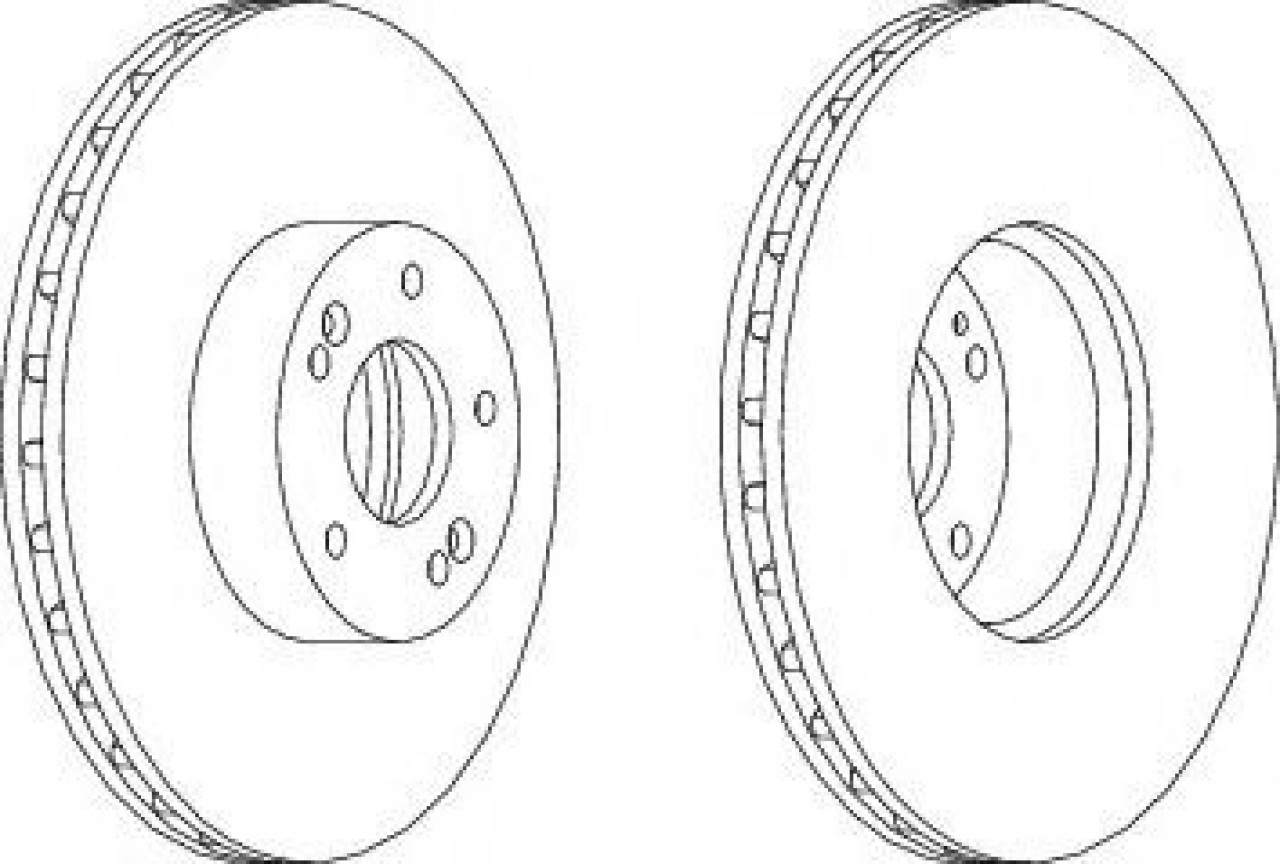 Disc frana HYUNDAI SANTA FE II (CM) (2005 - 2012) FERODO DDF1631 piesa NOUA
