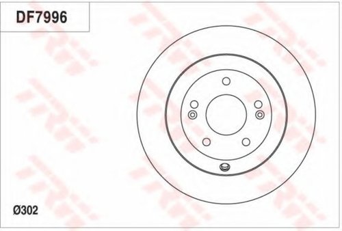 Disc frana HYUNDAI SANTA FE III (DM) (2012 - 2016) TRW DF7996 piesa NOUA