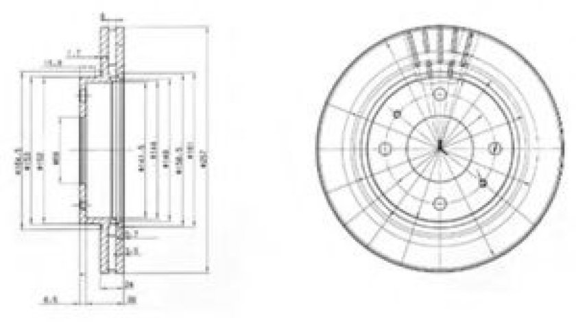 Disc frana HYUNDAI SONATA IV (EF) (1998 - 2005) DELPHI BG3750 piesa NOUA