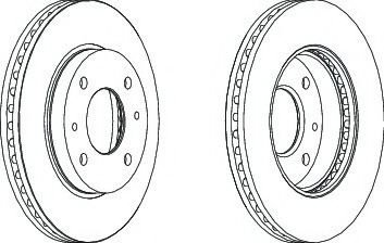 Disc frana HYUNDAI SONATA IV (EF) (1998 - 2005) FERODO DDF1577 piesa NOUA
