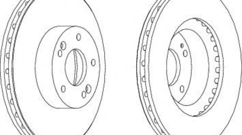 Disc frana HYUNDAI SONATA V (NF) (2005 - 2010) FERODO DDF1630 piesa NOUA