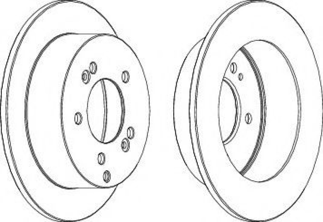Disc frana HYUNDAI SONATA V (NF) (2005 - 2010) FERODO DDF1447 piesa NOUA