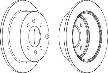 Disc frana HYUNDAI SONATA V (NF) (2005 - 2010) FERODO DDF1448 piesa NOUA