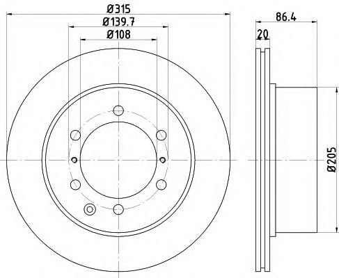Disc frana HYUNDAI TERRACAN (HP) (2001 - 2006) TEXTAR 92146703 piesa NOUA