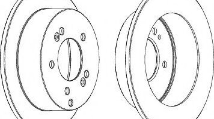 Disc frana HYUNDAI TUCSON (JM) (2004 - 2010) FERODO DDF1447 piesa NOUA