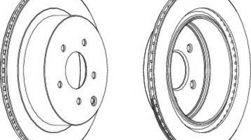 Disc frana INFINITI FX (2002 - 2008) FERODO DDF1506 piesa NOUA