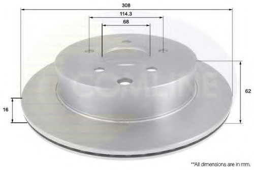 Disc frana INFINITI FX (2008 - 2016) COMLINE ADC0271V piesa NOUA