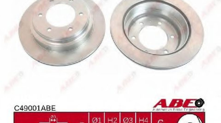 Disc frana ISUZU TROOPER (1998 - 2016) ABE C49001ABE piesa NOUA