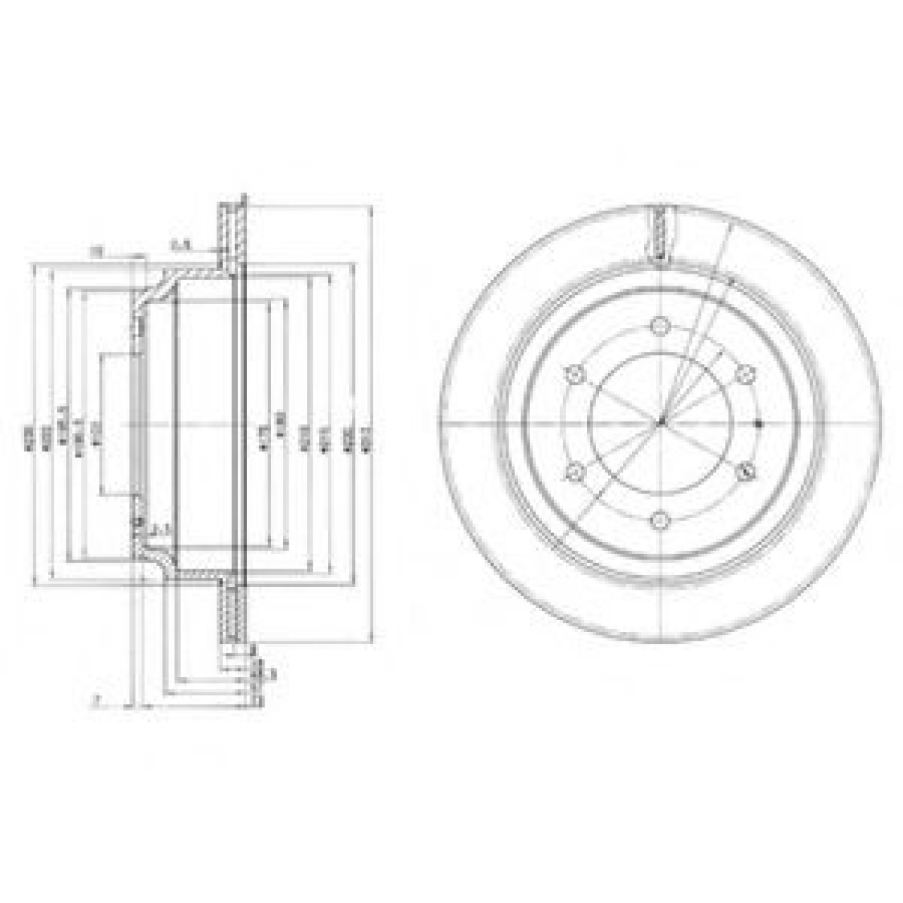 Disc frana ISUZU TROOPER deschis (2000 - 2016) DELPHI BG3353 piesa NOUA