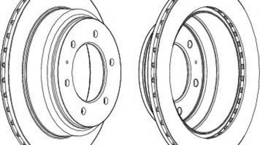 Disc frana ISUZU TROOPER deschis (2000 - 2016) FERODO DDF695 piesa NOUA