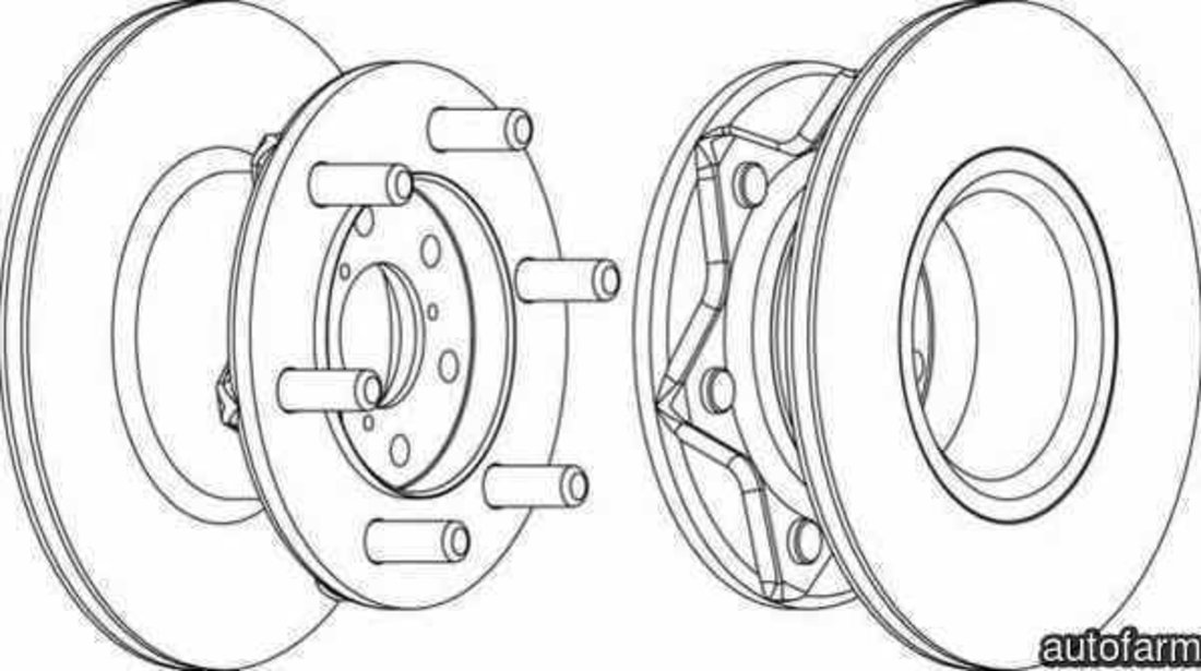 Disc frana IVECO DAILY I caroserie inchisa/combi FERODO DDF089-1