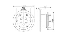 Disc frana Iveco DAILY I caroserie inchisa/combi 1...