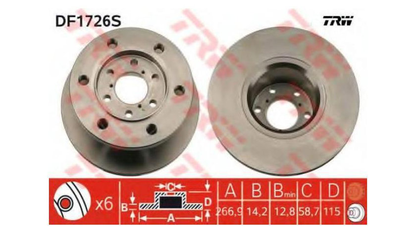 Disc frana Iveco DAILY I platou / sasiu 1978-1999 #2 02665600A